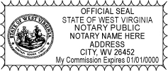 West Virginia Notary Stamps