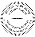 Georgia Notary Stamps