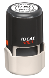 Delaware IDEAL 400R Self-Inking Notary Stamp, 1.625"