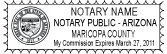Arizona Notary Stamp