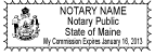 Maine Notary Stamps