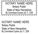 New Hampshire Notary Stamps