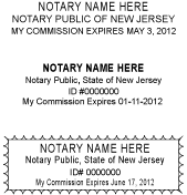 New Jersey Notary Stamps
