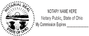 Ohio Notary Stamp - no date