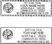 Oregon Notary Stamps