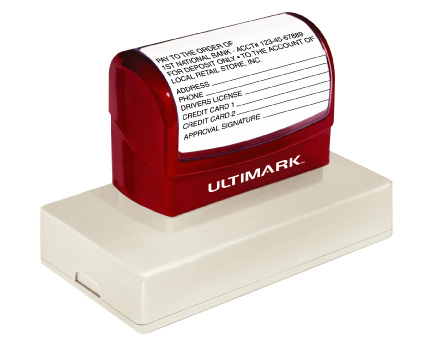 #30 Ultimark Custom, 1 13/16" x 3 13/16"