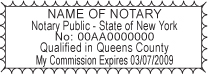 New York Notary Stamp