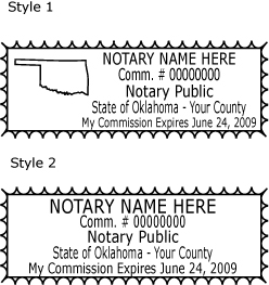 Oklahoma Notary Stamps